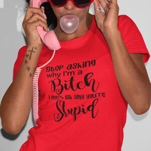RED Graphic T=Shirt